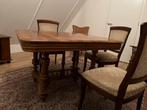 Antieke franse eettafel met tussenblad, Antiek en Kunst, Antiek | Meubels | Stoelen en Banken, Ophalen of Verzenden