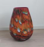 Makora Krosno vaas oranje, Oranje, Ophalen of Verzenden, Minder dan 50 cm, Glas