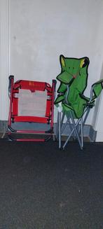 2 kinderklap stoelen te koop, cars en kikker, Caravans en Kamperen, Ophalen, Gebruikt, Campingstoel