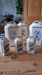 Vintage Keramische Voorraadpotten Set, Ophalen of Verzenden
