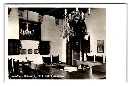 Bolsward, Raadhuis (1614-1617) Raadzaal, Verzamelen, Ansichtkaarten | Nederland, Gelopen, Friesland, 1960 tot 1980, Verzenden