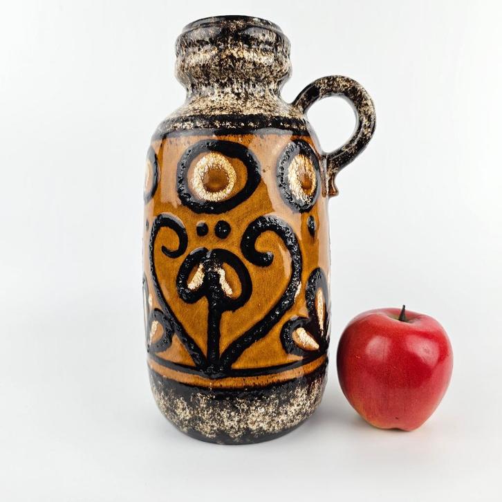 West-Duitse Fat Lava vaas gemaakt door Scheurich 413-26, Antiek en Kunst, Antiek | Vazen, Ophalen of Verzenden