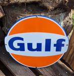 Nieuw emaille reclamebord decoratiebord Gulf., Verzamelen, Merken en Reclamevoorwerpen, Reclamebord, ., Ophalen of Verzenden, Zo goed als nieuw