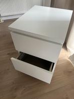 Ikea malm ladekast nachtkast wit., Ophalen of Verzenden, Zo goed als nieuw, Hout