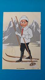 Ski Skiër Ned. Indië 1924 . The Champion - Bireuen Atjeh, Ophalen of Verzenden, 1920 tot 1940, Gelopen