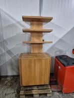 Licht eiken dressoir met bovenplanken, Ophalen, ., Eikenhout, 50 tot 100 cm