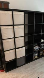 Ikea kallax zwartbruin, Ophalen, Zo goed als nieuw, 25 tot 50 cm, Minder dan 150 cm