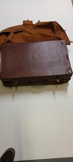 Vintage leren koffer, Gebruikt, Minder dan 30 cm, Bruin, Aktetas of Boekentas