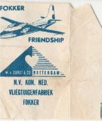 Fokker Friendship - vliegtuigenfabriek, Verzamelen, Suikerzakjes, Ophalen of Verzenden