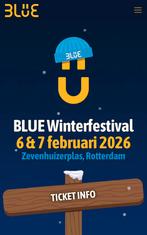 Blue festival tickets, Twee personen, Februari