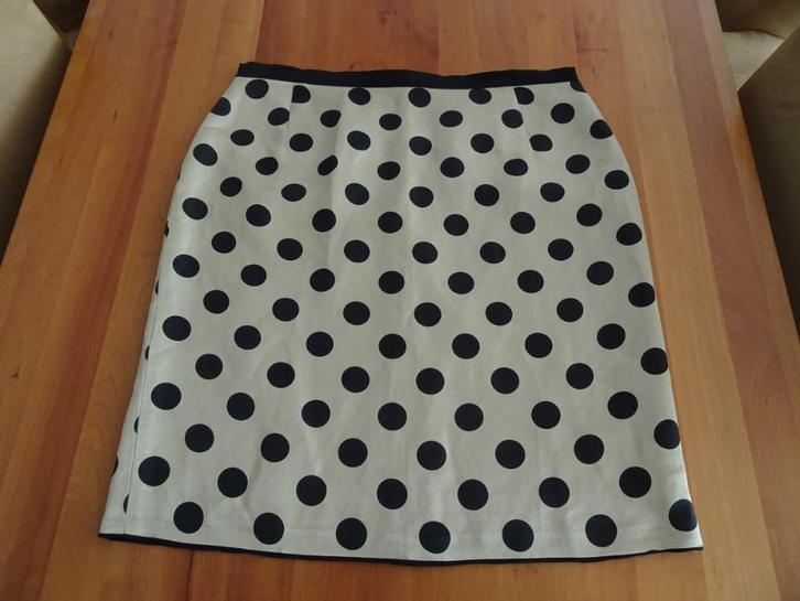 FRANS MOLENAAR goud/beige kleurige met zwarte stippen rok, Kleding | Dames, Rokken, Nieuw, Maat 42/44 (L), Beige, Knielengte, Ophalen of Verzenden