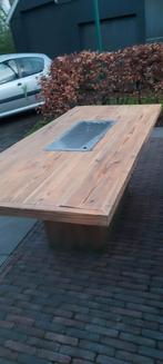 Vuurtafel met bakset, Tuin en Terras, Tuintafels, Ophalen of Verzenden, Zo goed als nieuw