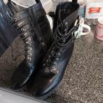 Zwarte veterlaarzen maat 41, Zwart, Lage of Enkellaarzen, Ophalen of Verzenden, Onbekend