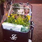 Johnny Loco bakfiets cruiser donkerblauw, Fietsen en Brommers, Fietsen | Bakfietsen, Ophalen, Zo goed als nieuw, Johnny Loco, Elektrisch