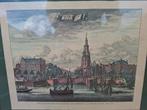 Prent van de Montelbaanstoren Amsterdam brocante vintage, Ophalen