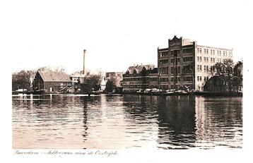 970352 Zaandam ZH 1924 Achterzaan Oostzijde Fabriek Albert H beschikbaar voor biedingen