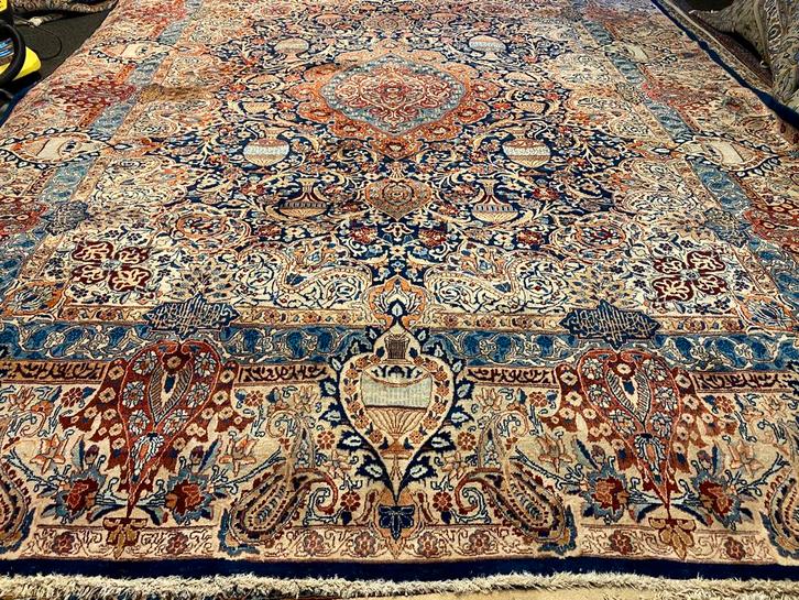 origineel handgeknoopt perzisch kashmar tapijt /400x300cm/, Huis en Inrichting, Stoffering | Tapijten en Kleden, Gebruikt, 200 cm of meer