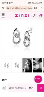 Zinzi Mart Visser oorstekers met zirkonia's nieuw, Ophalen of Verzenden, Nieuw, Zilver, Zilver