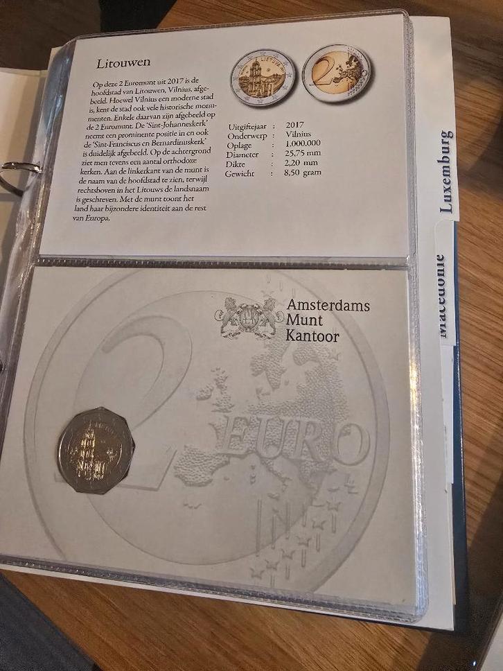 Officiële 2 euro collectie Amsterdams Munt Kantoor, Postzegels en Munten, Munten | Europa | Euromunten, Setje, 2 euro, Overige landen
