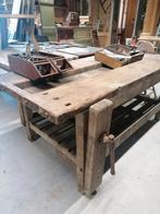 Mooie oude werkbank, Ophalen, Zo goed als nieuw, 170 cm of meer, Bankschroef