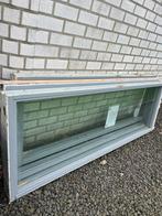 3 langwerpige kozijnen met glas 2.44 x 77 cm, Doe-het-zelf en Verbouw, Kozijnen en Schuifpuien, Ophalen, Gebruikt, Minder dan 75 cm