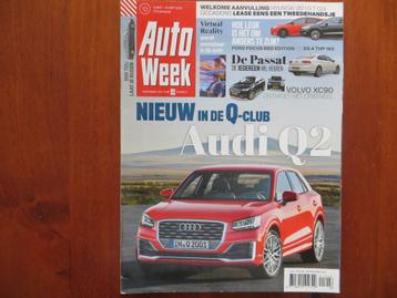 Autoweek 10 2016 Audi Q2, Volvo XC90 (oud & nieuw), Focus beschikbaar voor biedingen