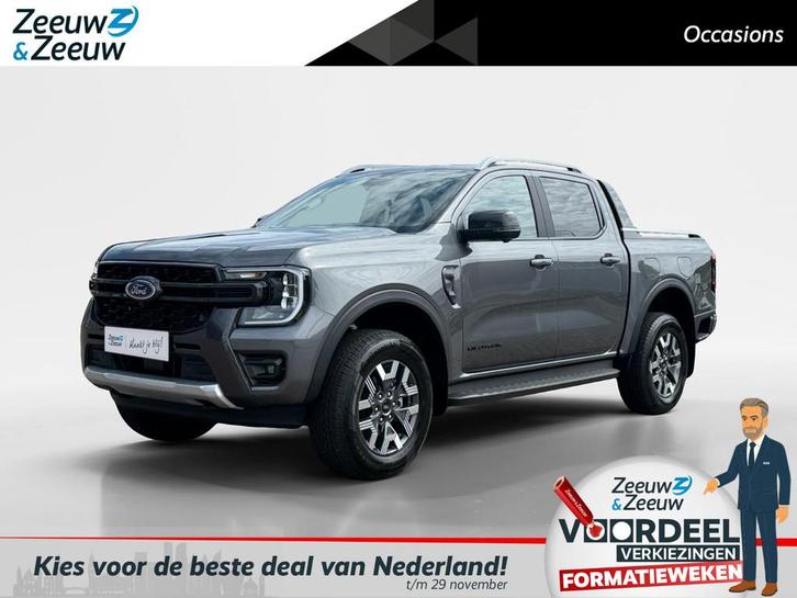 Ford Ranger Wildtrak Double Cab 2.3 PHEV 205 kW/278 pk | Uit, Auto's, Ford, Bedrijf, Te koop, Ranger, 4x4, Metallic lak, Hybride Elektrisch/Benzine