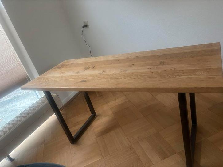 Smalle Opmaat gemaakte eettafel  160x65x75, Huis en Inrichting, Tafels | Eettafels, Zo goed als nieuw, 50 tot 100 cm, 150 tot 200 cm