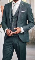 Trouwpak 3 delig met stropdas en pochet, IMMEDIATE mt 50, Ophalen of Verzenden, Zo goed als nieuw, Overige kleuren, Trouwpak