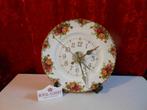 Royal Albert Old Country Roses wandklok, Huis en Inrichting, Woonaccessoires | Klokken, Ophalen of Verzenden, Zo goed als nieuw
