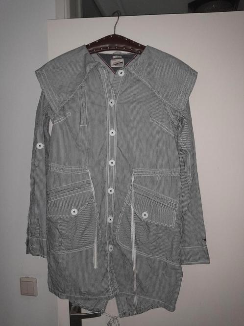 Tommy hilfiger gestreepte parka blouse maat 34/36, Kleding | Dames, Blouses en Tunieken, Zo goed als nieuw, Maat 36 (S), Blauw