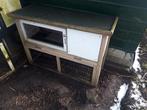 Konijnen hok, Dieren en Toebehoren, Knaagdieren en Konijnen | Hokken en Kooien, Minder dan 75 cm, Zo goed als nieuw, Hok, Ophalen