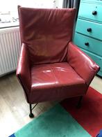 Leren fauteuil, luie stoel, Huis en Inrichting, Fauteuils, Modern, Gebruikt, Metaal, Ophalen