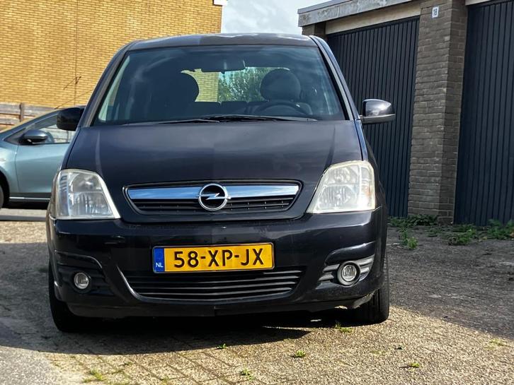 Opel Meriva 1.6 16V 77KW Easytronic 2007 Zwart, Auto's, Opel, Particulier, Meriva, ABS, Airconditioning, Cruise Control, Elektrische ramen