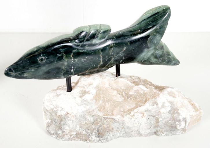 Groot Aventurijn edelsteen beeld van een vis 38 cm zeldzaam, Antiek en Kunst, Kunst | Beelden en Houtsnijwerken, Ophalen