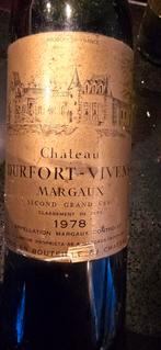 Château Durfort-Vivens Margaux 1978, Frankrijk, Ophalen of Verzenden, Rode wijn, Vol
