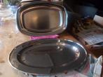 2 mooie ijzeren serveer schalen ook goed voor bbq, salade, o, Huis en Inrichting, Keuken | Potten en Pannen, Ophalen