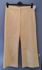 Gimaud pantalon nude roze + krijtstreep wijde pijp M 41167, Kleding | Dames, Broeken en Pantalons, Gimaud, Lang, Maat 38/40 (M)