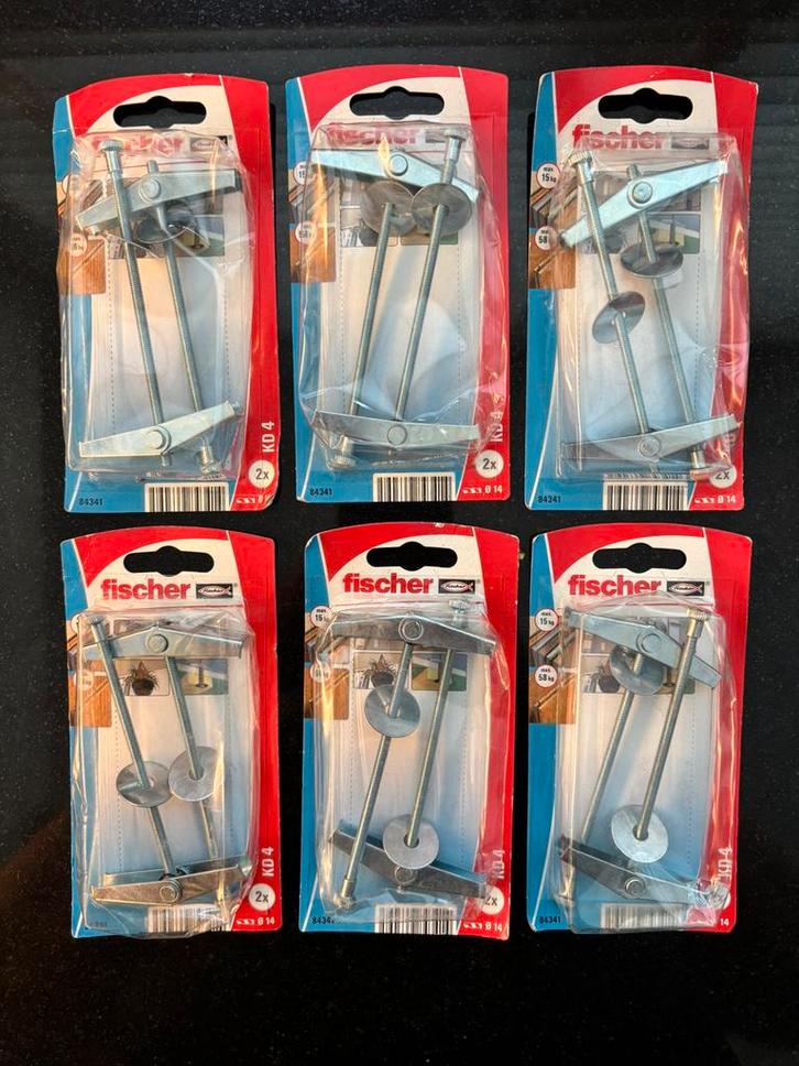 Fischer KD4 hollewandpluggen - Ø14mm, 105mm, Doe-het-zelf en Verbouw, IJzerwaren en Bevestigingsmiddelen, Nieuw, Pluggen, Ophalen of Verzenden