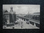 ROTTERDAM Beurs station Stoomtrein Trams o.a nr 42 lijn 3, Zuid-Holland, Ophalen of Verzenden, 1920 tot 1940