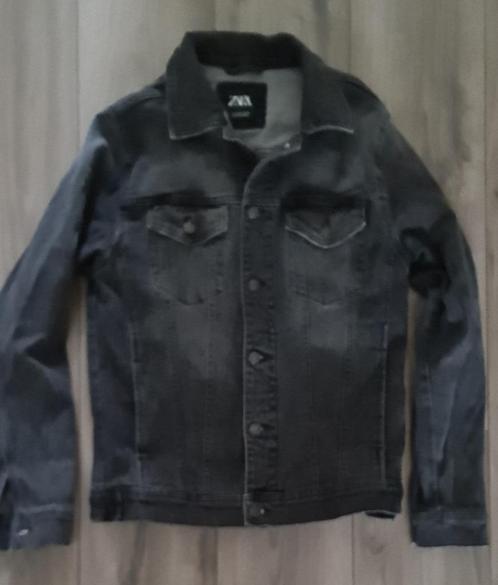 zwarte/ donker antraciet spijkerjas zo goed als nieuw Zara, Kleding | Heren, Jassen | Zomer, Zo goed als nieuw, Maat 48/50 (M)