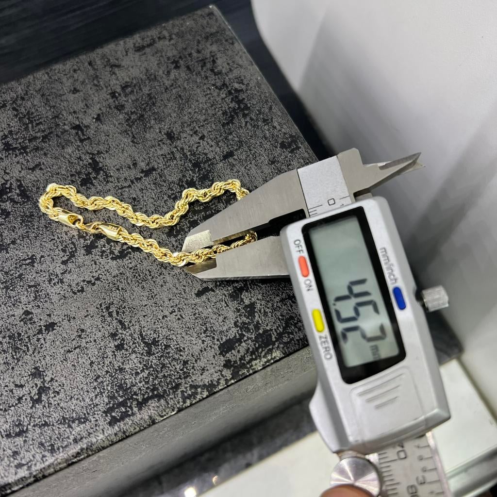 14 karaat gouden rope armband chain schakel, Sieraden, Tassen en Uiterlijk, Kettingen, Ophalen of Verzenden, Zo goed als nieuw