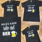 Alles gaat beter met bier mancave t shirt bedrukt uitverkoop, Ophalen of Verzenden