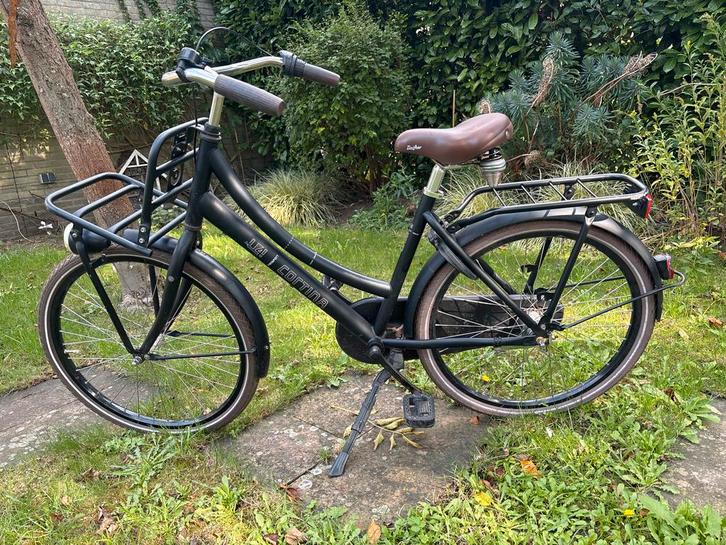 Cortina U4 Transportfiets 24 inch zwart, Fietsen en Brommers, Fietsen | Dames | Damesfietsen, Gebruikt, Overige merken, Versnellingen