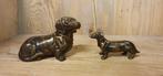 BRONZEN TECKEL / TEKKEL / hond, Ophalen of Verzenden, Nieuw, Hond of Kat, Beeldje of Figuurtje