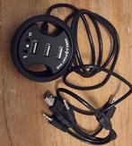 2x Goobay inbouw USB hub met 3 poorten en audio - USB2.0, Ophalen, Zo goed als nieuw, USB-hub, Goobay
