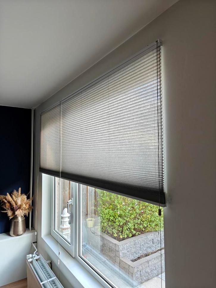 Plisségordijn Cambridge taupe 168 x 81 cm en 168 x 126 cm, Huis en Inrichting, Stoffering | Gordijnen en Lamellen, Zo goed als nieuw