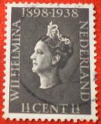 Nederland - Koningin Wilhelmina 1,5 cent 1898 - 1938, Postzegels en Munten, Verzenden, Gestempeld