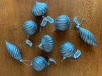 8 Kerstdecoraties Kleur "Grijs/Glitter" Nieuw, Ophalen of Verzenden, Nieuw