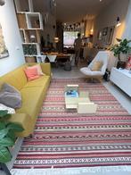 Wollen vloerkleed (kelim) 200x300 cm uit India, Huis en Inrichting, Kelim, bohemian, 200 cm of meer, Ophalen of Verzenden, Zo goed als nieuw